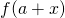 Mathplace quicklatex.com-26b67a4f449906f3a922868e42c5dd01_l3 Méthode 5 : Montrer qu’un point de coordonnées (a,b) est un centre de symétrie de C_f  