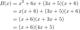 Mathplace quicklatex.com-2ba0c9c618310b7e6dbfdee6c42d9004_l3 Exercice 3 : factorisation  