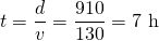 Mathplace quicklatex.com-3097a9372a3ca0081209478028c8eee2_l3 Méthode 5 : Comment calculer une durée de trajet ?  