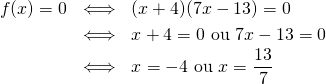 Mathplace quicklatex.com-33f5c8d69cfc3b552a6fa949fa8900f2_l3 Exercice 7 : racine d’une fonction  