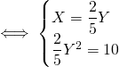 Mathplace quicklatex.com-36d6cef83631a0f4cf0053ce4bb20023_l3 Exercice 5 : Résoudre les systèmes d'équations  