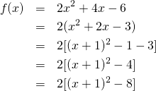 Mathplace quicklatex.com-6944caebcc8c63ba8547e6cee3c4d7f1_l3 Exercice 3 : Axe de symétrie et variations d'une fonction  