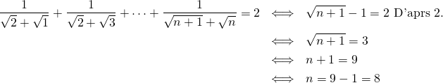 Mathplace quicklatex.com-7a9d71c3ad32fc186f0be13c38a7f96c_l3 Exerice 3 : Equation  