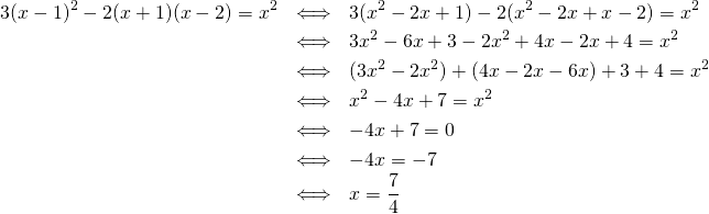 Mathplace quicklatex.com-97dc4f29d20268d9374147a9f51a89c3_l3 Exercice 4 : équations  
