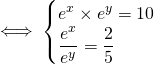 Mathplace quicklatex.com-a28729f153610604d3d89392ebbebffe_l3 Exercice 5 : Résoudre les systèmes d'équations  