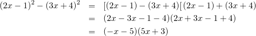 Mathplace quicklatex.com-a32e46a1052c6164ec4f0fdce10c4dff_l3 Exercice 5 : factorisation  