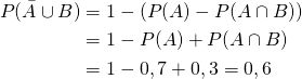 Mathplace quicklatex.com-b164b1c13416957d53c02b296e95e195_l3 Exercice 2 : probabilité de deux événements  
