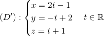 Mathplace quicklatex.com-d6fa674945d13d37ac9d8d0596b0a4a4_l3 Methode 1 : Etudier les positions relatives de deux droites données par leur équations.  