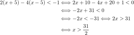 Mathplace quicklatex.com-e5cc156a20ed28336528bf388a21eda5_l3 Exercice 5 : Inéquations  