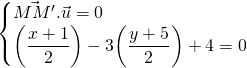 Mathplace quicklatex.com-e66bf8eb2d5d20bd87640e55b0229d5b_l3 Méthode 7 : Comment déterminer les coordonnées du symétrique d’un point par rapport à une droite ?  